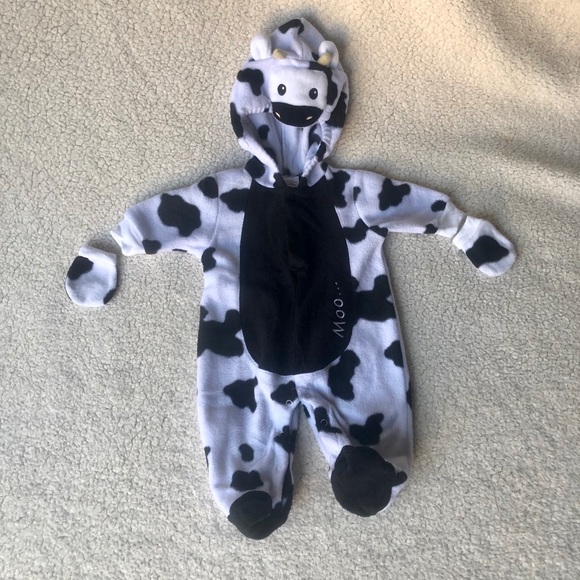 0 3 month cow costume